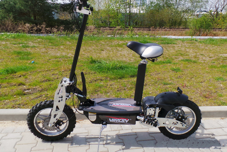 Trottinette Electrique CROSS 1000W - VIRON MOTORS NOIR- avec set de leds avant et arrières