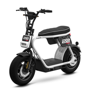 Scooter Electrique Coopop 50cc Blanc - Homologué route -