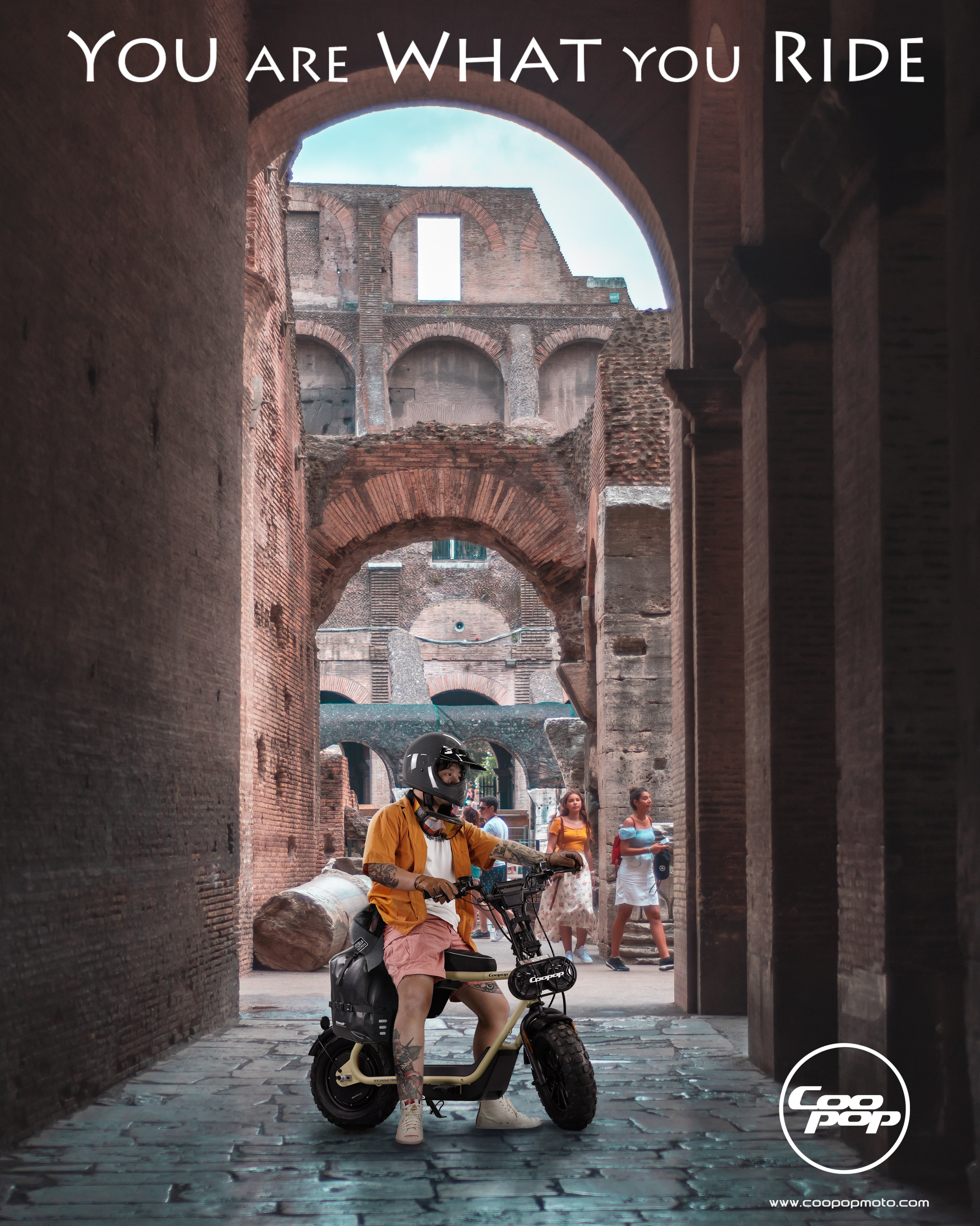 Scooter Electrique Coopop 50cc - Homologué route