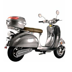 Scooter électrique Classica 50cc Gris  - Top case + Porte bagage inclus