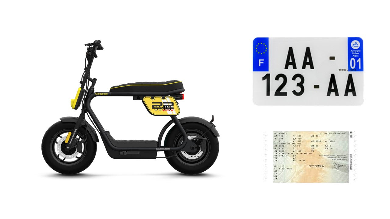 Scooter Electrique Coopop 50cc - Homologué route